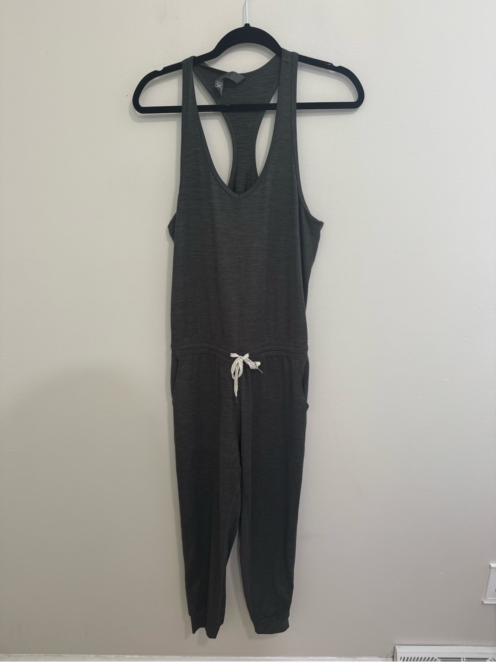 Vuori Lux Jumpsuit in Charcoal Heather - Picture 2 of 7